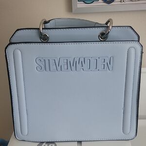 Steve Madden Pale Blue Top-Handle Tote